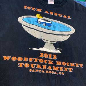 2012 Woodstock Hockey Tournament black t-shirt